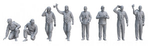 Border Model BR-006 IJN Carrier Crew Pilots &amp;amp; Officers x 8 resin figures 1/35 – imagen 2