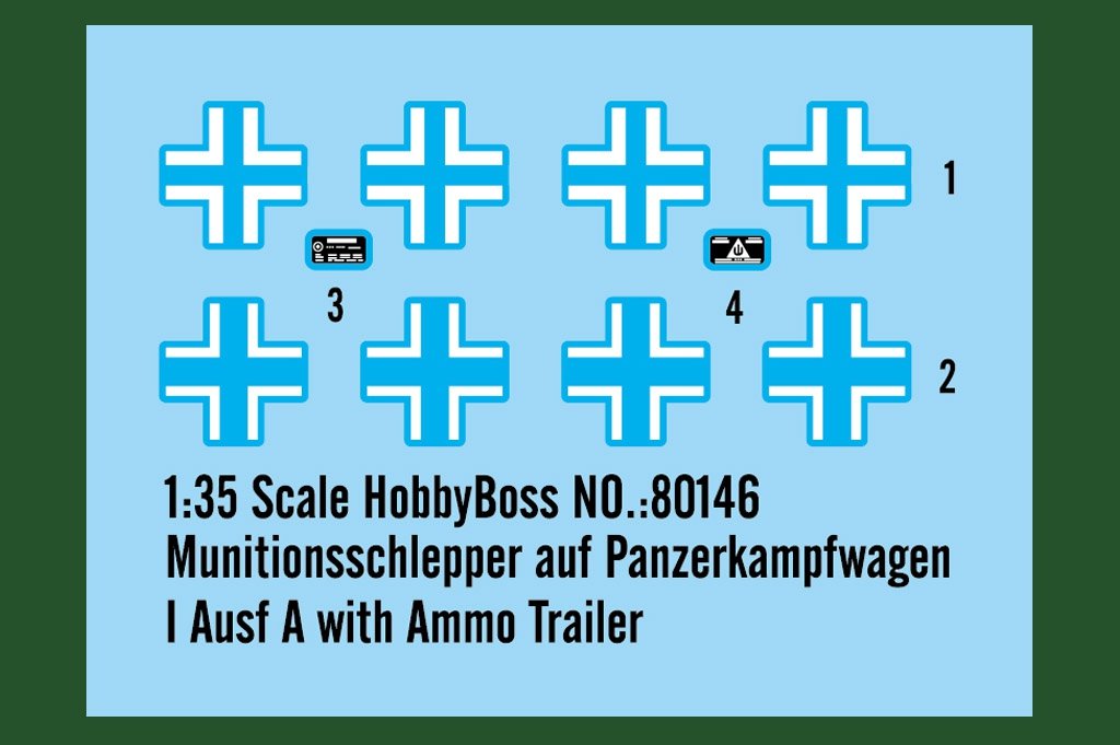 Hobby Boss 80146 Munitionsschlepper auf Panzerkampfwagen I Ausf A avec remorque à munitions 1/35 – image 2