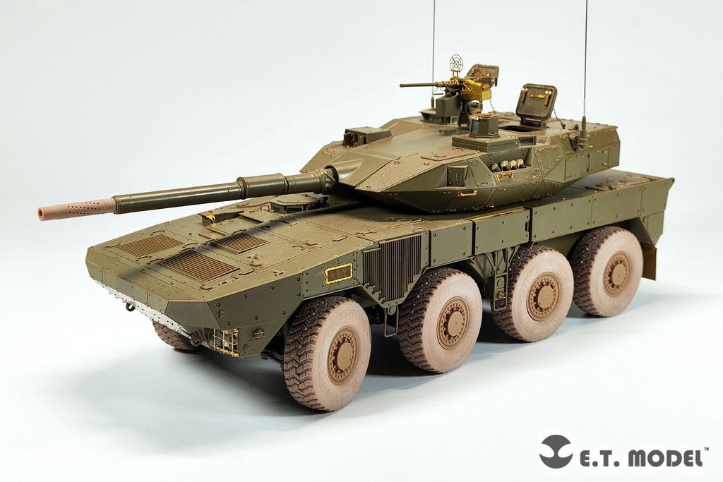 E.T. Model P35-129 JGSDF TYPE 16 Maneuver Combat Vehicle Sagged wheels and Muzzle Brake For TAMIYA Kit 1/35 – immagine 5