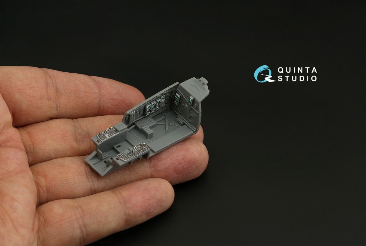 Quinta Studio QD72068 F-15C Late/F-15J Late 3D-Printed &amp;amp; coloured Interior on decal paper (GWH) 1/72 – immagine 5