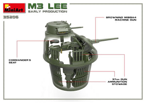 Miniart 35206 M3 Lee early prod. w/interior 1/35 – immagine 14