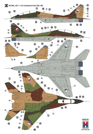 Hobby 2000 48026 MiG-29UB Czech &amp;amp; Slovak Air Force 1/48 – immagine 2