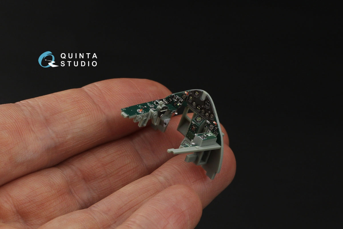 Quinta Studio QD48538 F4F-4 Wildcat 3D-Printed &amp;amp; coloured Interior on decal paper (Academy) 1/48 – Bild 10