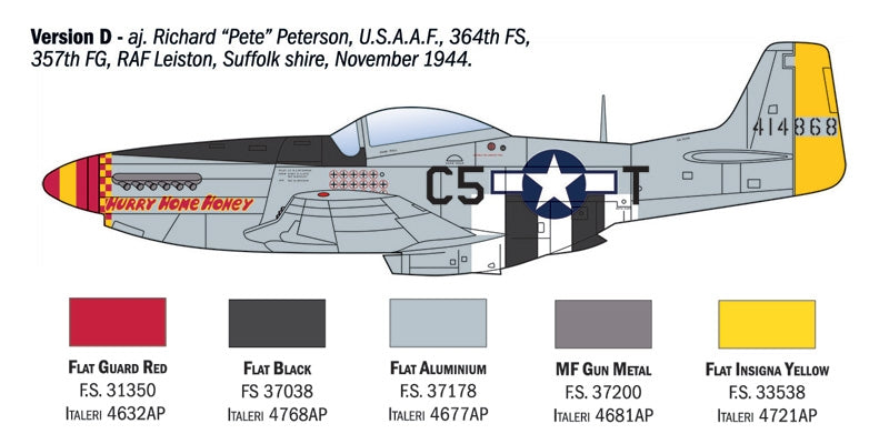 Italeri 1484 P-51D Mustang Aces 1/72 – Bild 6