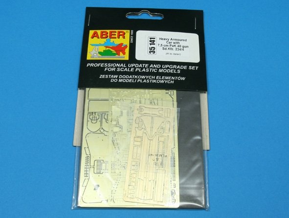 Aber 35141 Ciezki samochod pancerny Sd.Kfz 234/4 z dzialem 7.5cm (ITA) 1/35 – Bild 3