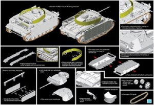 Dragon 7323 Pz.Kpfw.III Ausf.M w/Schurzen 1/72 – immagine 2