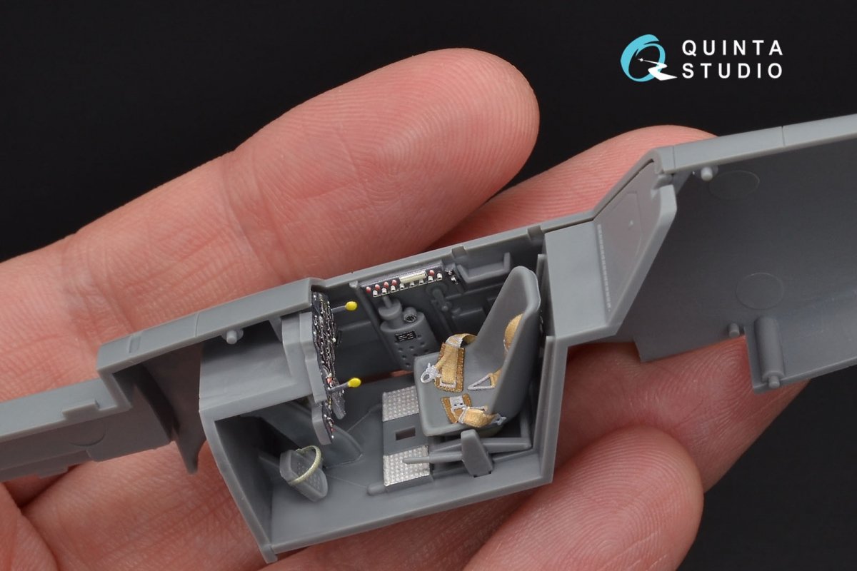 Quinta Studio QD48097 Bf 109E 3D-Printed &amp;amp; coloured Interior on decal paper (for Tamiya kit) 1/48 – Bild 3