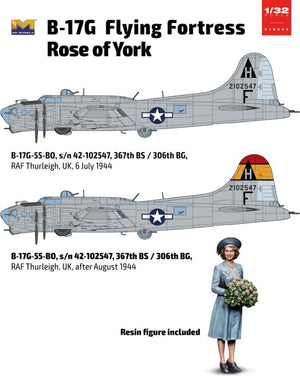 HK Models 01E044 B-17G Flying Fortress Rose of York Limited Edition 1/32 – immagine 2
