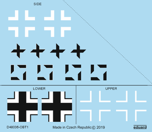Eduard D48036 Fw 190A-8/ R2 insignes nationaux 1/48 EDUARD