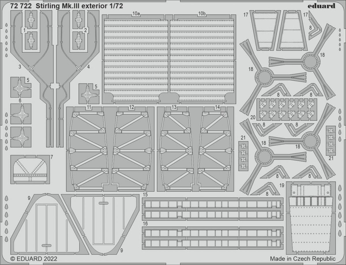 Eduard 72722 Stirling Mk. III extérieur ITALERI 1/72