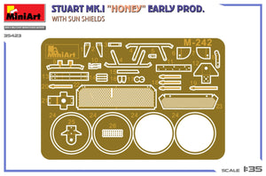MiniArt 35423 Stuart Mk.I “Honey” Early Prod. w/Sun Shields 1/35 – immagine 3