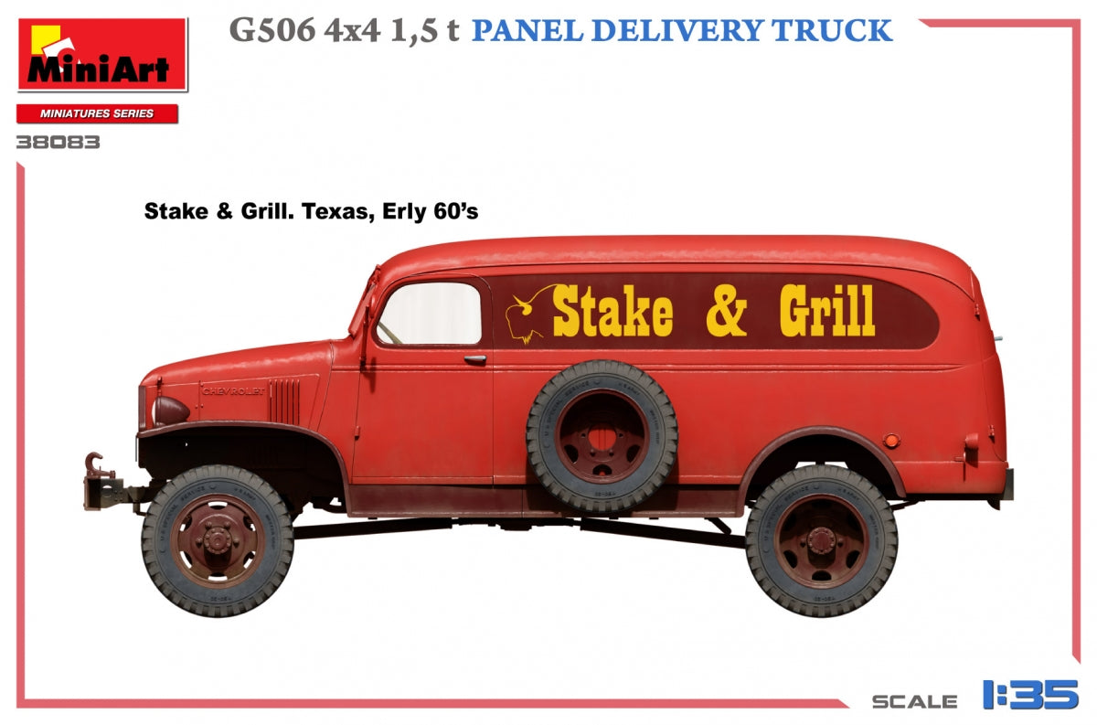 MiniArt 38083 G506 4x4 1,5 t Camion de livraison de panneaux 1/35 – image 4