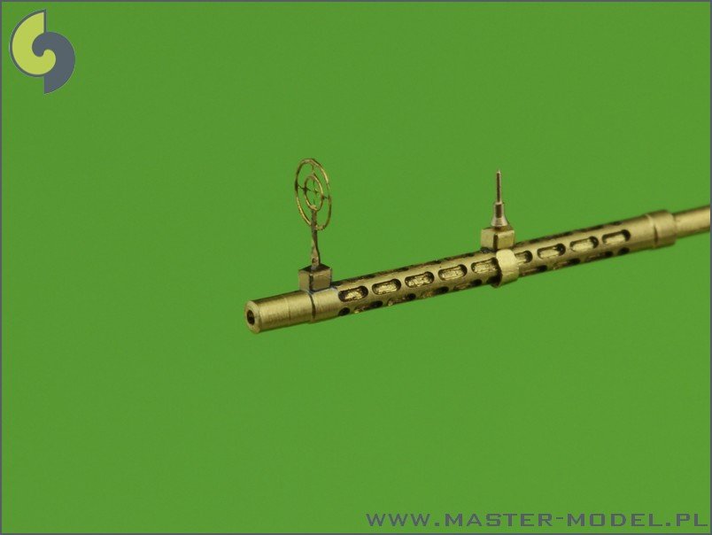 Master AM-48-055 Mitrailleuse d&amp;#39;avion allemande MG 15 - canons tournés et viseurs photogravés (2 pièces) (1/48) – image 5