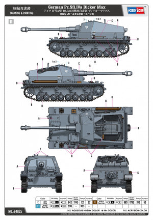 Hobby Boss 84835 Pz.Sfl.Iva allemand Dicker Max 1/48 – image 5