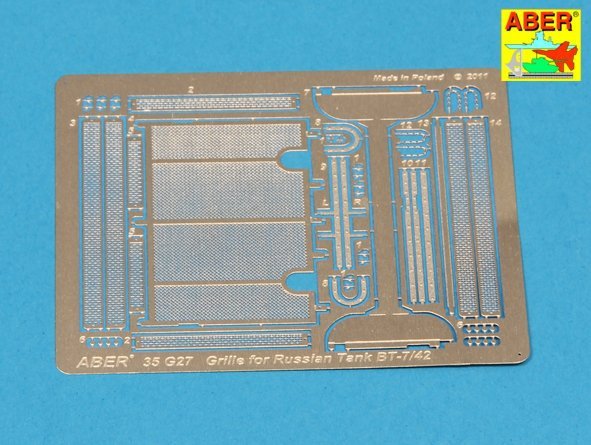 Aber 35G27 Grilles for BT-7 or BT-42 1/35