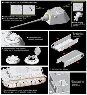 Dragon 6824 Pz.Kpfw.IV mit Panther F Turret – Bild 4