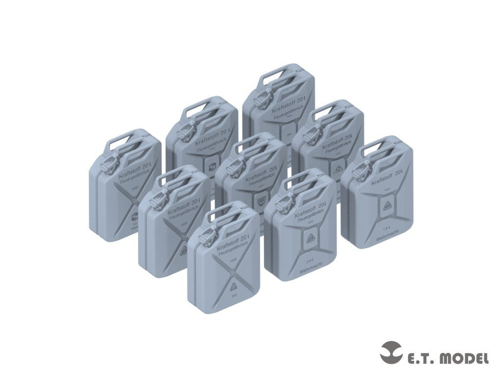 E.T. Model P72-001 WWII German 20L JERRY CANS SET ( 3D Print ) 1/72 – imagen 2