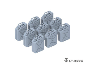 E.T. Model P72-001 WWII German 20L JERRY CANS SET ( 3D Print ) 1/72 – imagen 2