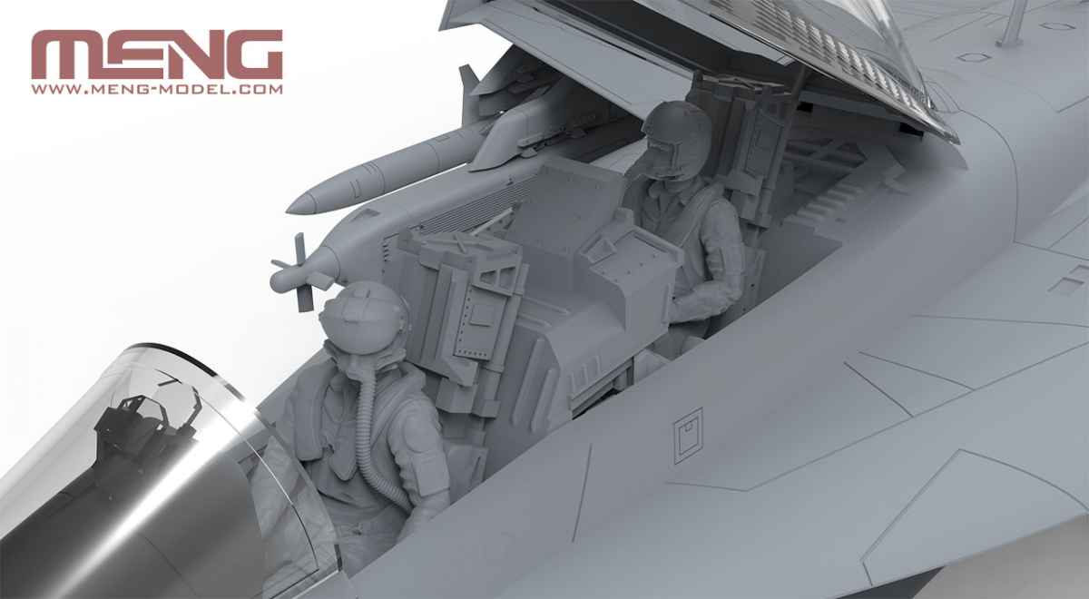 Meng LS-019 Boeing EA-18G Growler Electronic Attack Aircraft Yellow Jackets 1/48 – immagine 10
