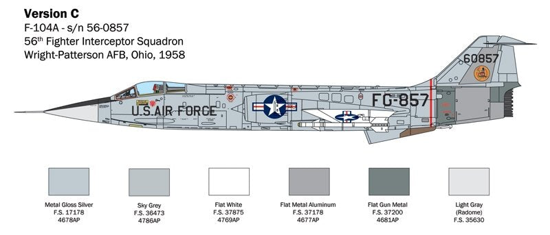 Italeri 2515 F-104 STARFIGHTER A/C 1/32 – Bild 6