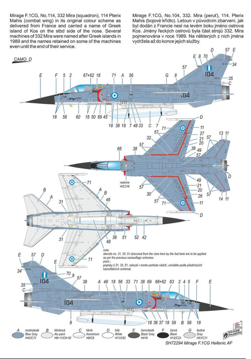 Special Hobby 72294 Mirage F.1. CG 1/72 – imagen 5