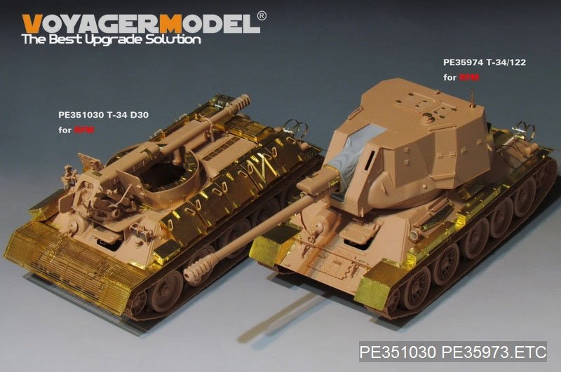 Voyager Model PE35974 T-34/85 &amp;amp;T-34/122 Fenders For RFM 5013 1/35 – immagine 5