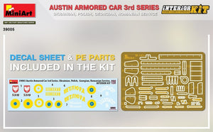 MiniArt 39005 AUSTIN ARMORED CAR 3rd SERIES: UKRAINIAN, POLISH, GEORGIAN, ROMANIAN SERVICE. INTERIOR KIT 1/35 – immagine 5