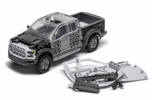 Airfix 6053 QUICKBUILD Ford F-150 Raptor - Grey – immagine 9