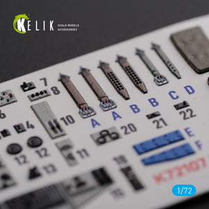KELIK K72107 KI-21 interior 3D decals for ICM kit 1/72 – Bild 6
