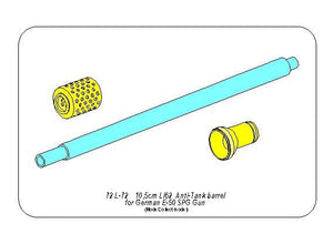Aber 72L-72 Lufa 10,5cm L/62 A/T do niemieckiego niszczyciela czołgów E50 SPG – zdjęcie 4
