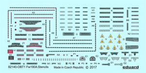 Eduard D48029 Fw 190 A stencils 1/48 EDUARD