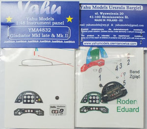 Yahu YMA4832 Gladiator Mk.I late &amp;amp; Mk.II (Roden / Eduard) 1/48