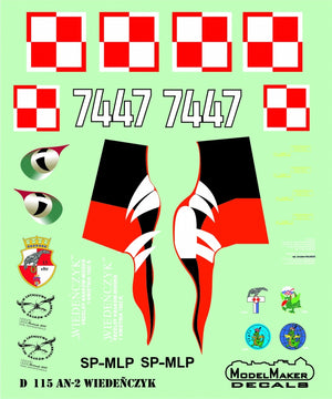 ModelMaker Decals MD48115 An-2 &amp;quot;Wiedeńczyk&amp;quot; 1/48 – immagine 2