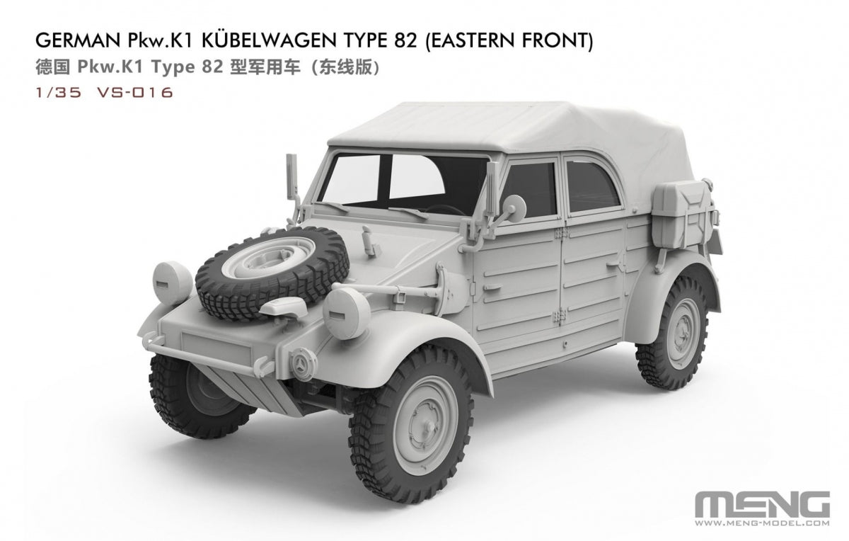 Meng Model VS-016 German Pkw.K1 Kubelwagen Type 82 (Eastern Front) 1/35 – Bild 3