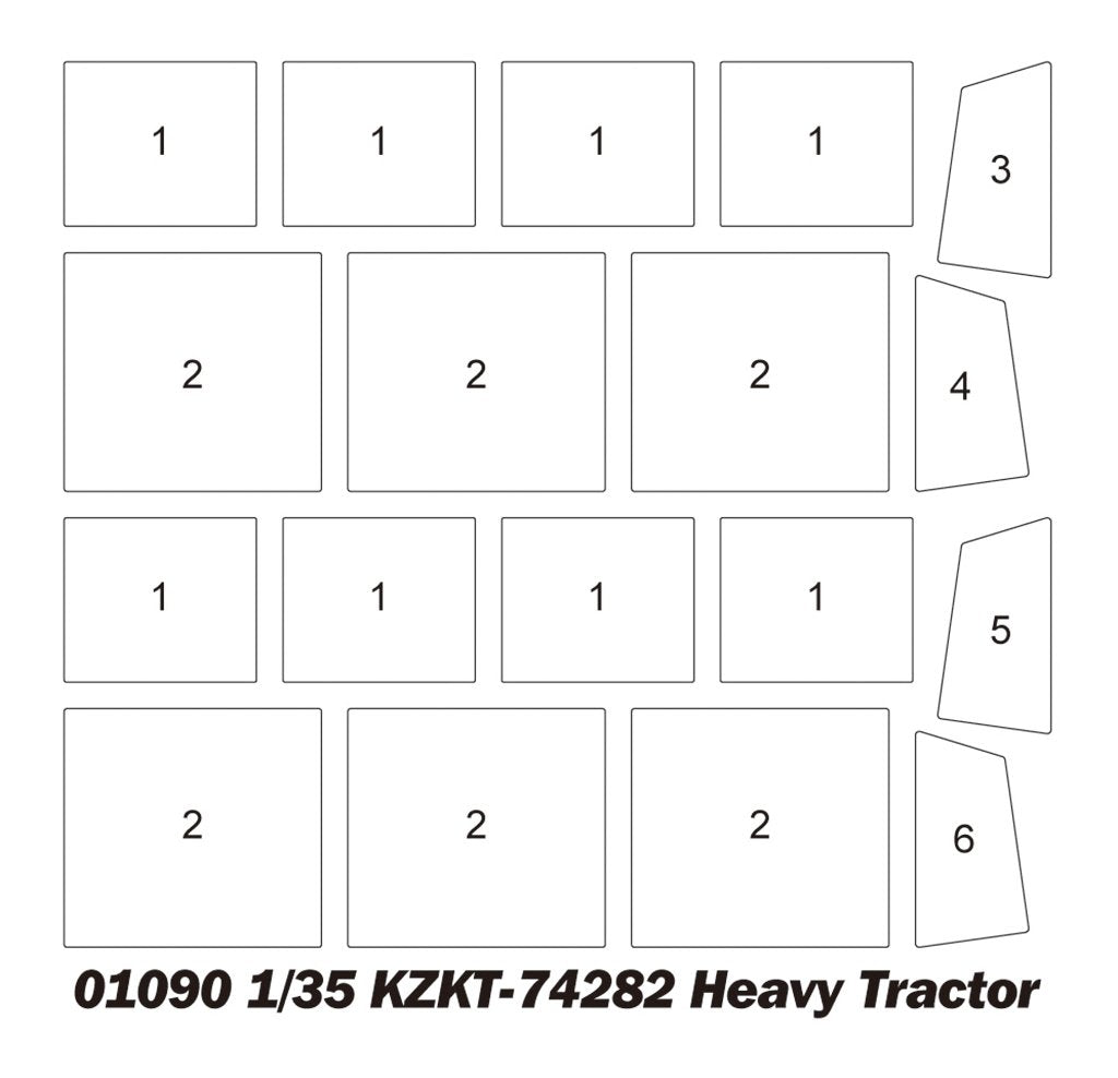 Trumpeter 01090 KZKT-74282 Heavy Tractor 1/35 – imagen 3