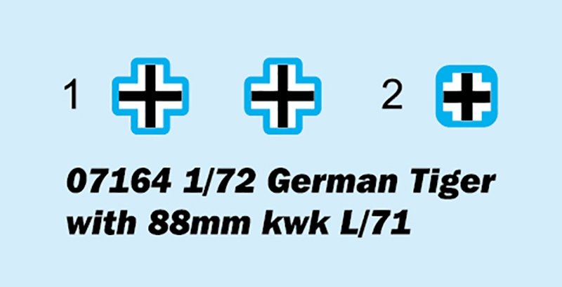 Trumpeter 07164 German Tiger with 88mm kwk L/71 1/72 – Bild 9