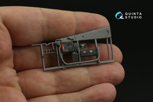Quinta Studio QDS-32145 P-51D Mustang 3D-Printed &amp;amp; coloured Interior on decal paper (Zoukei-Mura SWS) (Small version) 1/32 – immagine 4