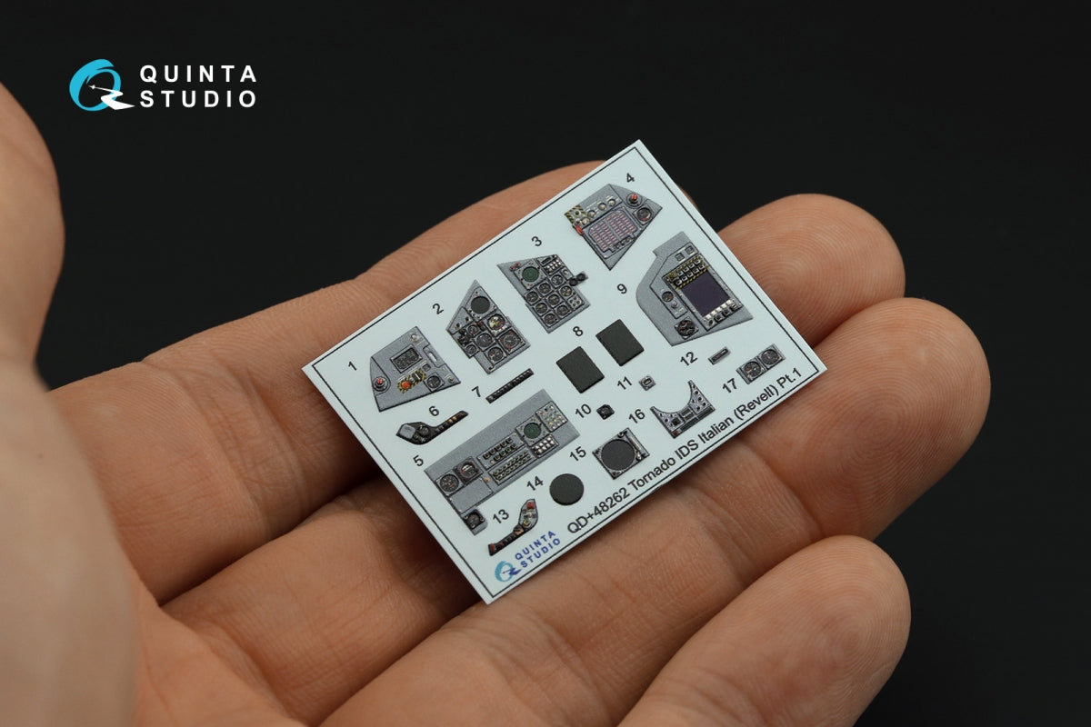 Quinta Studio QDS+48262 Tornado IDS Italian 3D-Printed coloured Interior on decal paper (Revell) (small version) (with 3D-printed resin parts) 1/48 – immagine 7