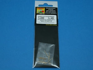 Aber 350L-49 Set of barrels 100mm x 8; 25mm x 20 for Japan Navy Akizuki class Destroyer 1/350 – immagine 3