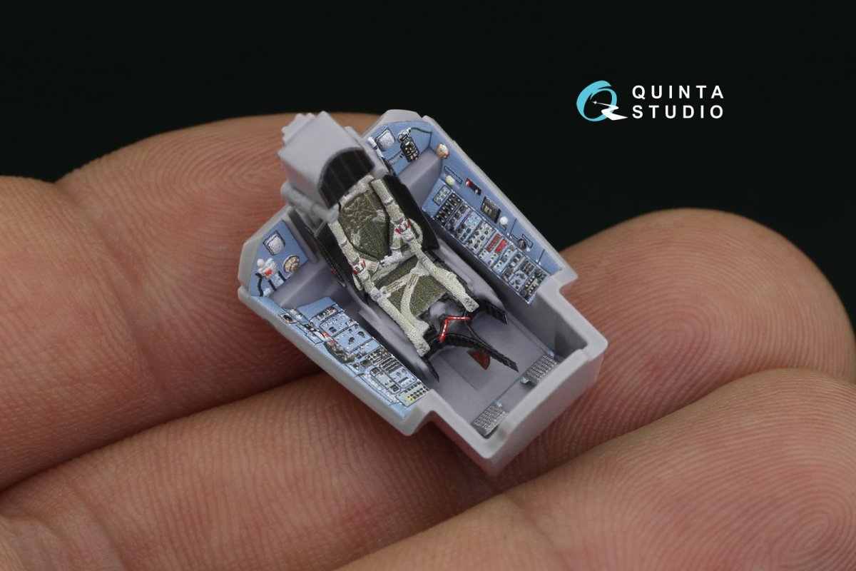 Quinta Studio QD72033 Su-33 Intérieur imprimé et coloré en 3D sur papier décalque (Zvezda) 1/72 – image 3