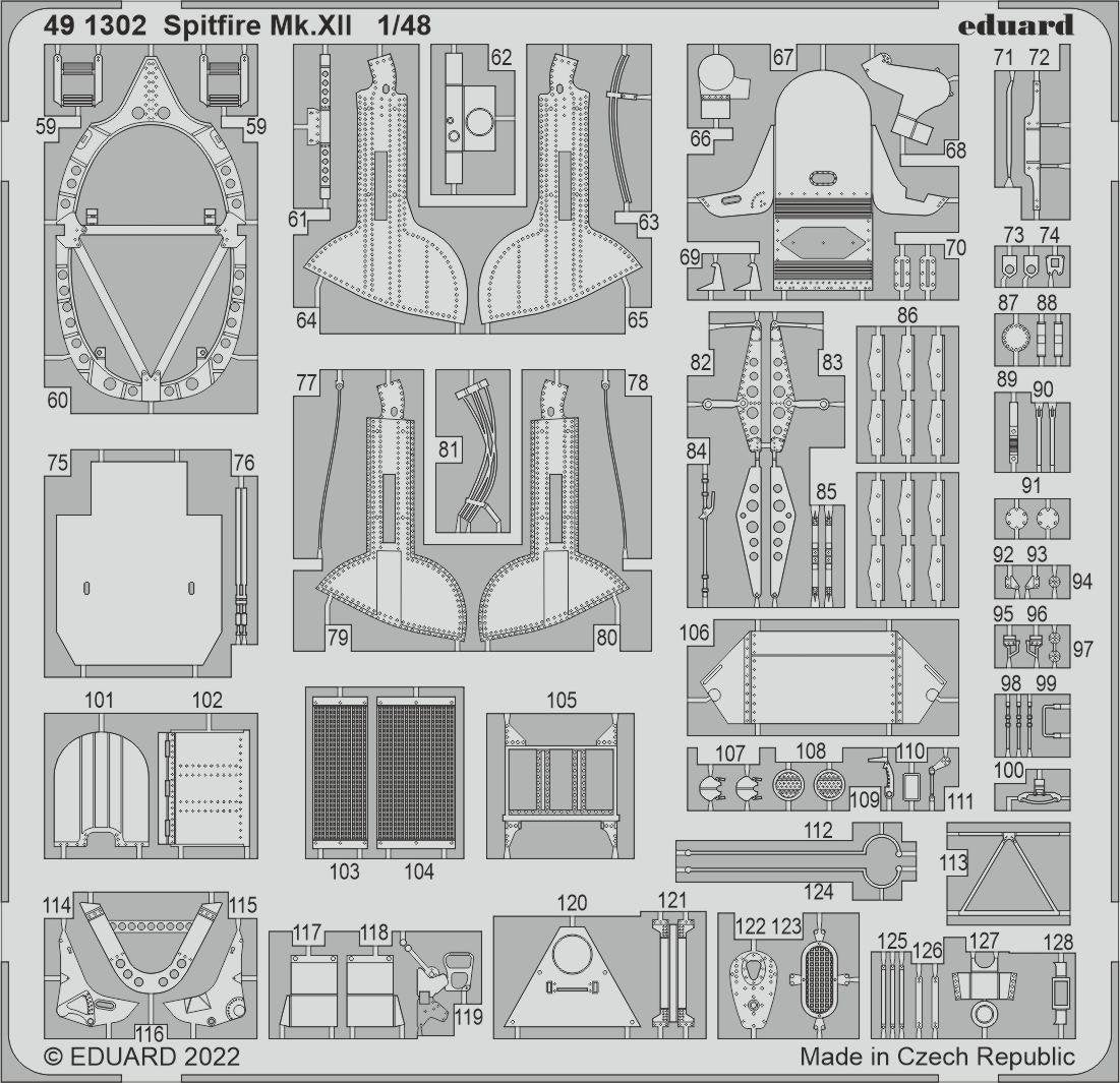 Eduard 491302 Spitfire Mk. XII AIRFIX 1/48 – Bild 2