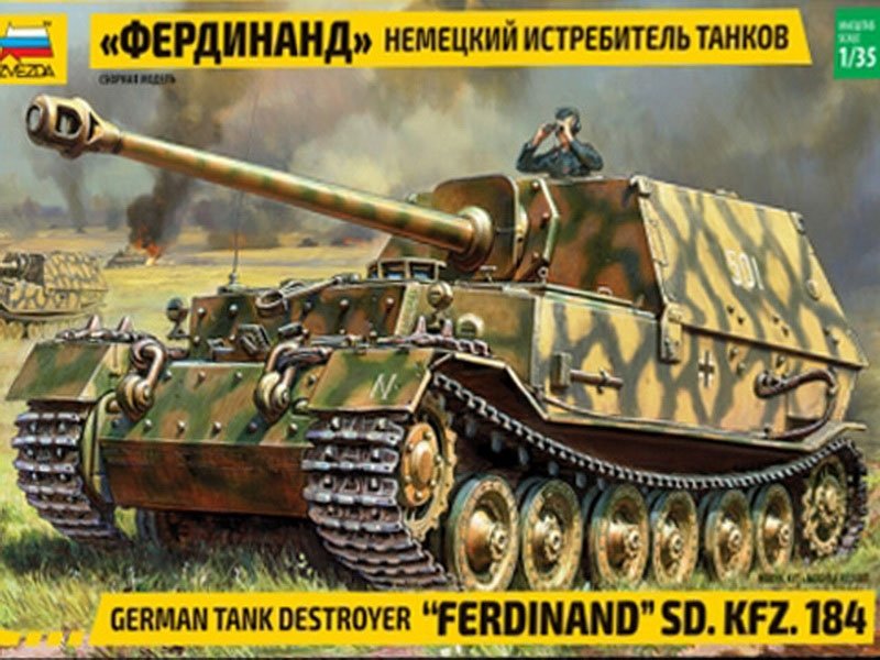 Voyager modèle PE351085 char allemand Sd.Kfz.184 Ferdinand de la seconde guerre mondiale pour Zvezda 1/35 – image 12