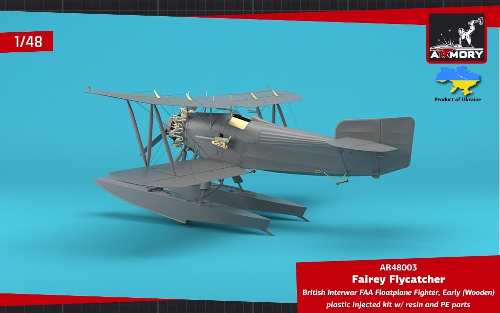 Armory Models 48003 Fairey Flycatcher British FAA Inter-War Floatplane Fighter, on Wooden Floats 1/48 – immagine 12