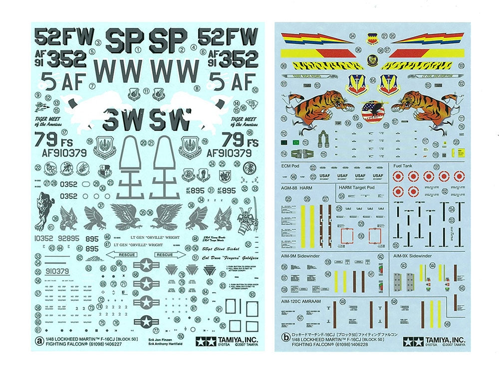 Tamiya 61098 F-16CJ Fighting Falcon 1/48 – image 8