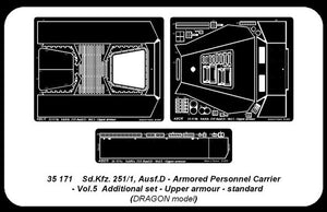 Aber 35171 Sd.Kfz.251/1 Ausf.D. cz.5 gorny pancerz (DRA) 1/35 – immagine 2