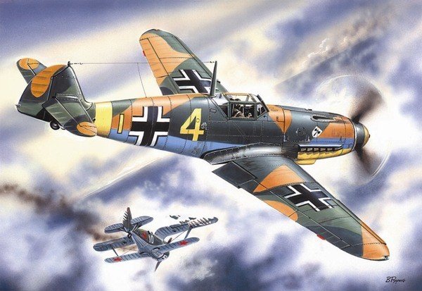 ICM 48103 Bf 109F-4 WWII German Fighter 1/48 – immagine 2