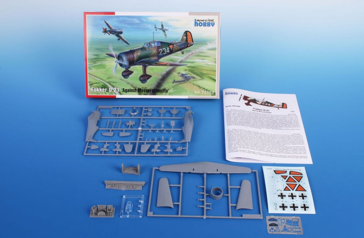 Special Hobby 72500 Fokker D.21 &amp;#39;Against Messerschmitts&amp;#39; 1/72 – immagine 2