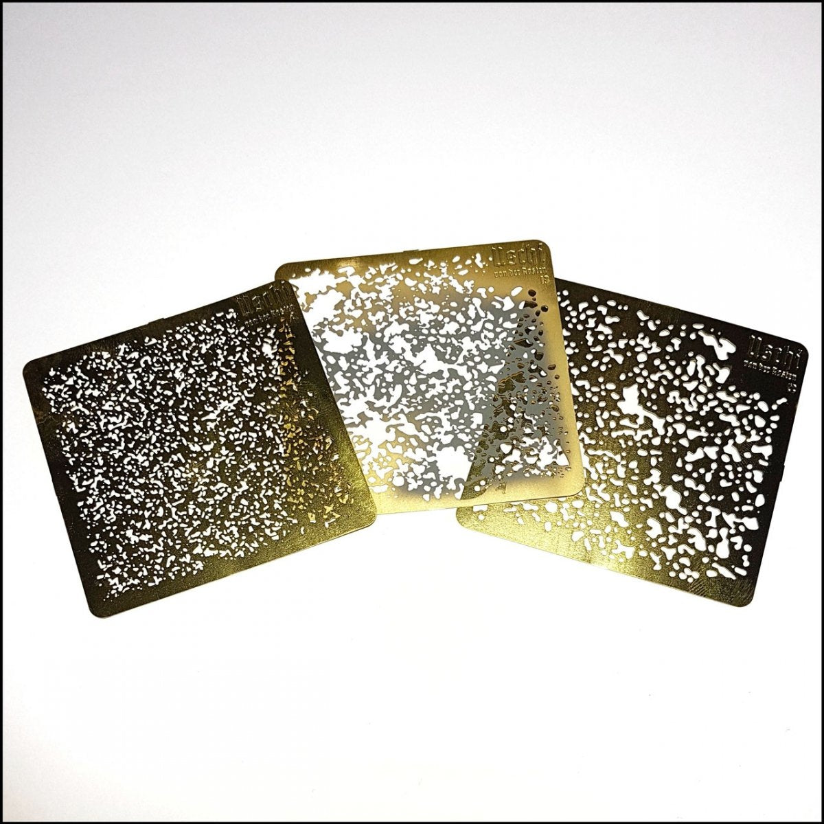 Uschi 4014 TRINITY SPLATTER airbrush stencils set – image 2