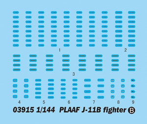 Trumpeter 03915 PLAAF J-11B fighter 1/144 – immagine 2