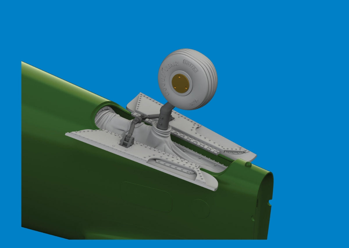Eduard 6481100 P-40E tail wheel bay PRINT EDUARD 1/48 – zdjęcie 2